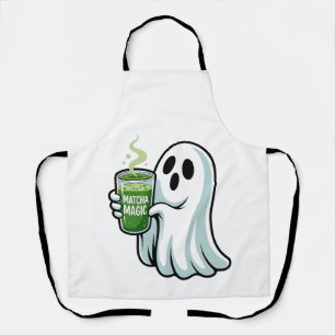 Tablier Éffrayant Halloween Fantôme Boire Matcha Boire