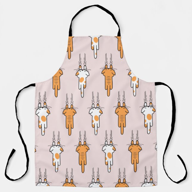 Tablier Égratignure de chat sans couture motif (Recto)