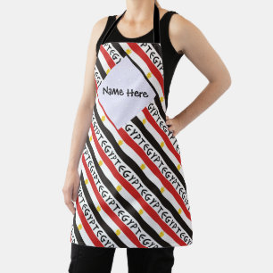 Tablier Egypte Drapeau Égyptien Personnalisé avec Nom