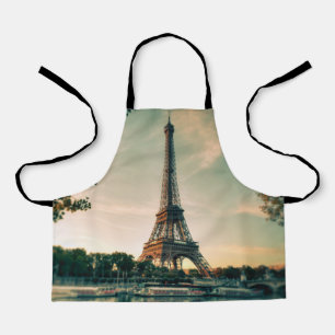 Tablier Eiffel tour lancer oreiller