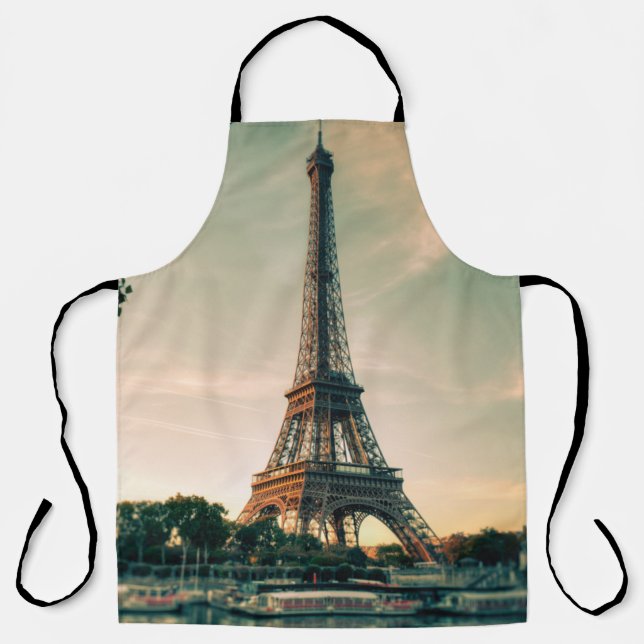 Tablier Eiffel tour lancer oreiller (Recto)