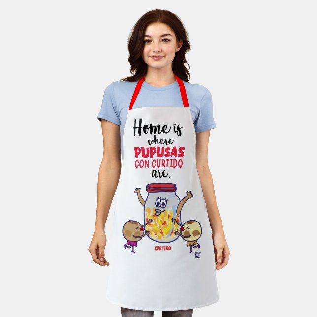 Tablier El Salvador et Pupusas (Porté)