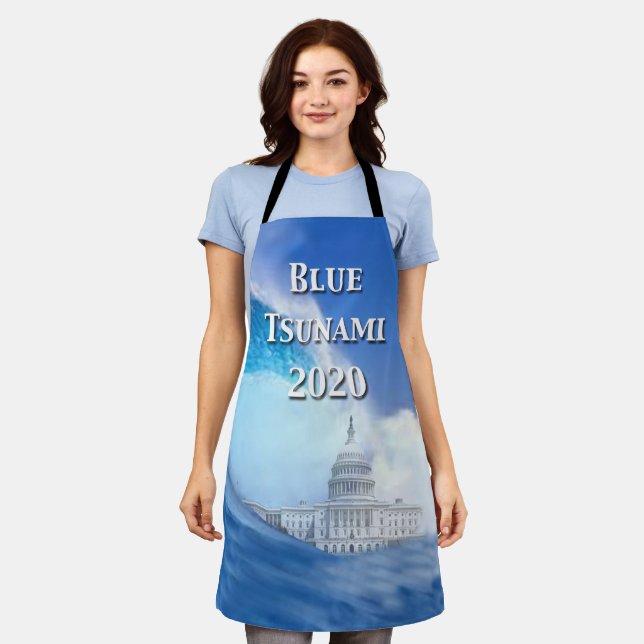 Tablier Élection du tsunami bleu 2020 (Porté)