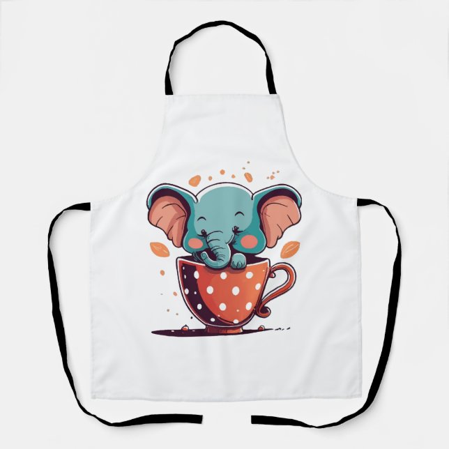 Tablier Élégance de l'éléphant (Recto)