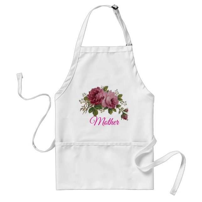Tablier Élégance de rose de chou vintage  (Devant)