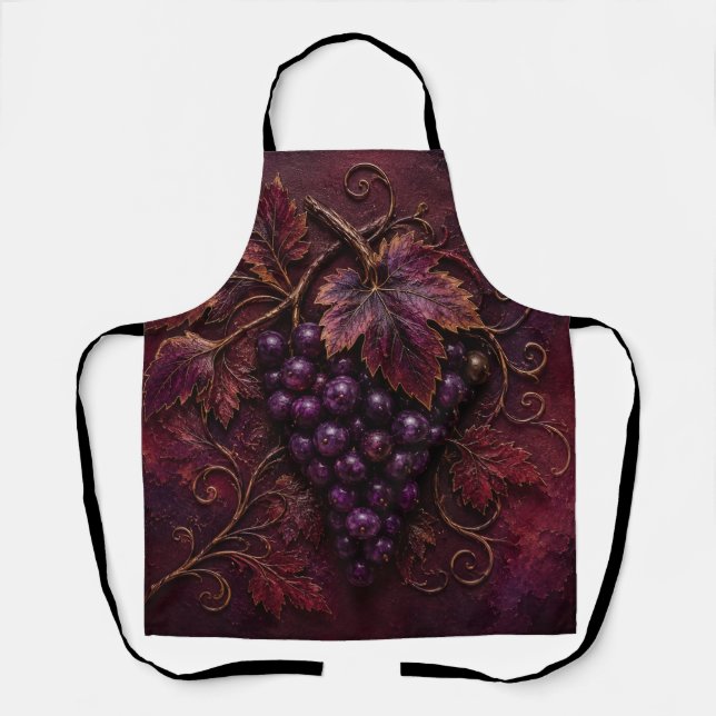 Tablier Élégance du Vignoble Royal (Recto)