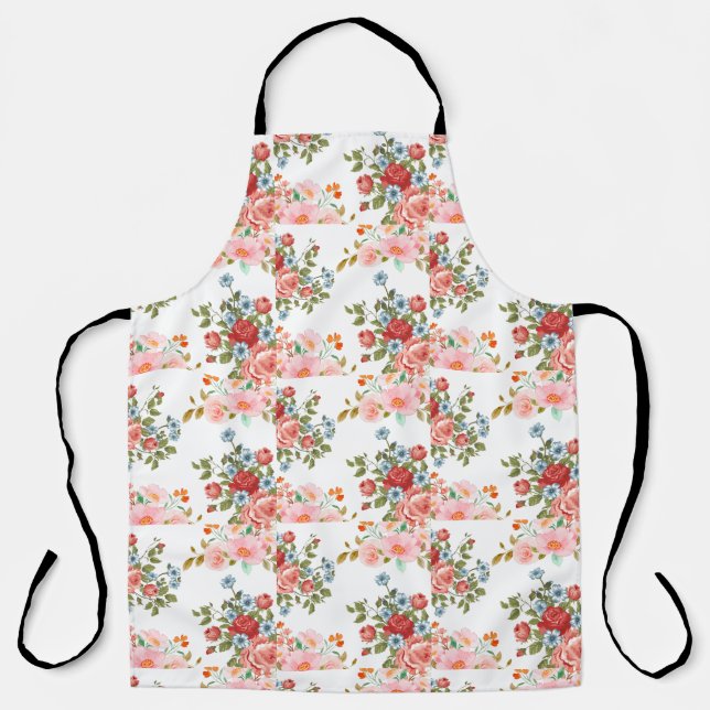 Tablier Élégance florale vintage (Recto)
