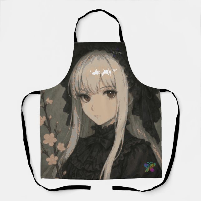 Tablier Elegance of the Midnight Blossom Maiden (Recto)