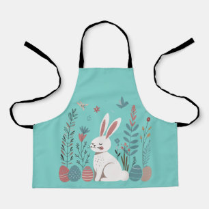 Tablier Élégance scandinave Lapin de Pâques mignon