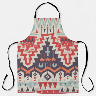 Tablier Élégance tribale : Impression ethnique géométrique
