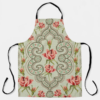 Tablier Elegance Vintage Fleur arrière - plan sans couture