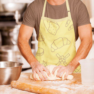 Tablier Élégant Baking & Cuisine Pain de beignets jaunes