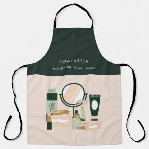 Tablier Elégant Blush Green Maquillage Artiste Cosmologist