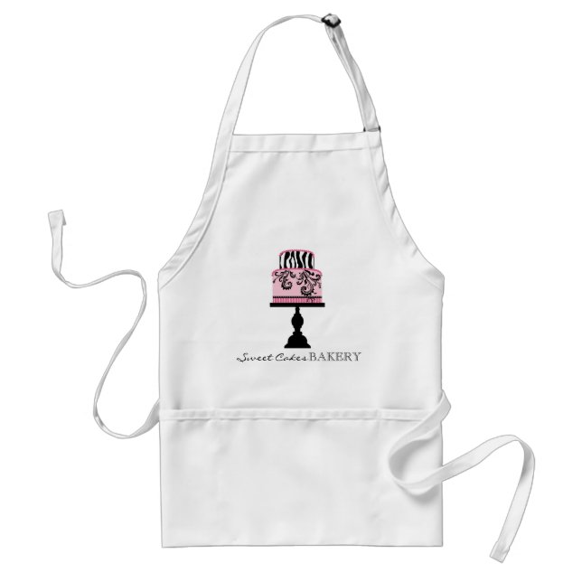 Tablier élégant chic de gâteau de boutique (Devant)
