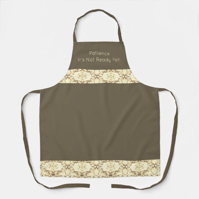 Tablier Élégant. Chiffres Et Brown (Recto)