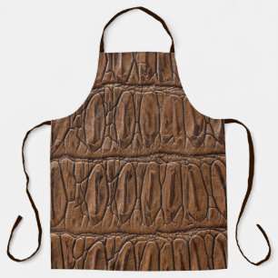 Tablier Élégant crocodile Brown