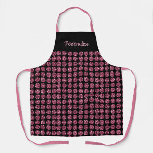 Tablier Elégant Diamant Rose Gem Girly Motif Apron