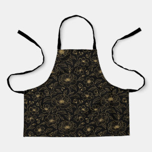 Tablier Élégant floral sans couture de luxe