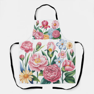 Tablier Elégant jardin fleuri Art Apron