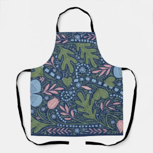Tablier Élégant motif floral d'art folklorique botanique v