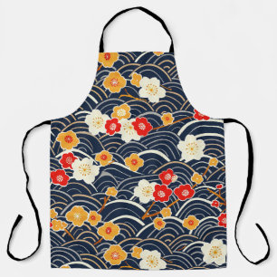 Tablier Élégant Motif sans couture en fleur de cerisier (1