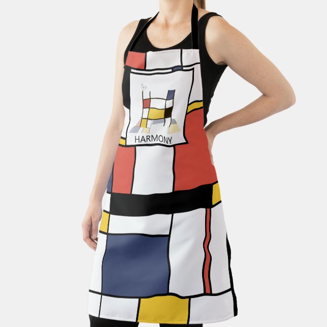 Tablier Élégant Neoplasticisme Style Monogramme. Lettre H (Insitu)