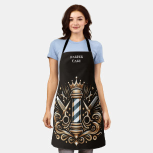 Tablier Élégant poteau en coiffure et logo de la Couronne