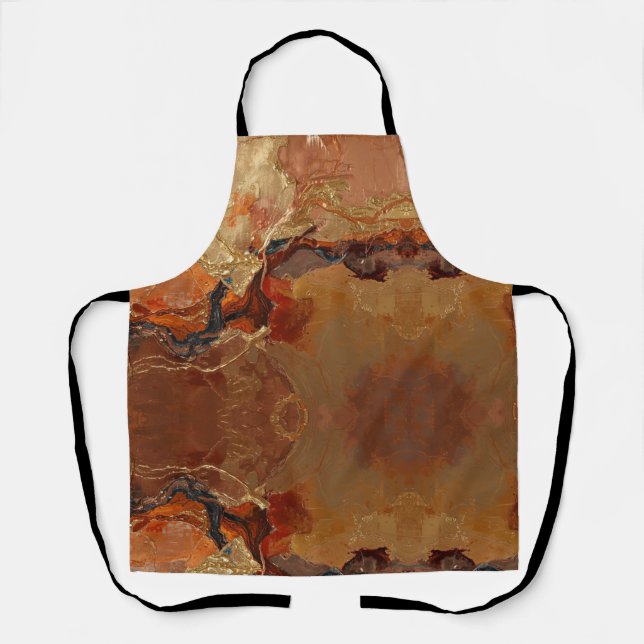 Tablier Elegant Rich Copper Patina Metallic gold  (Recto)