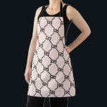 Tablier Élégant rose moderne typographique Monogramme luxe<br><div class="desc">Élégant Pink Moderne Monogram Luxury Apron Cuire et cuire avec style avec notre tablier monogramme personnalisé, conçu pour apporter une touche d'élégance à votre cuisine ou grill extérieur. Doté d'un arrière - plan rose vif chic et orné d'un motif monogramme sophistiqué, cet tablier allie fonctionnalité et flair personnel, ce qui...</div>