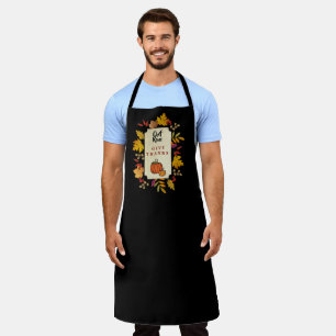 Tablier Elégant Thanksgiving avec Citrouille Personnalisé
