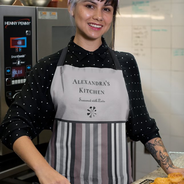 Tablier Elégant Tons Terre Brown Tailles Cuisine personnal (Créateur téléchargé)