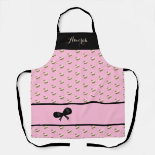 Tablier Élégant "Tout est sur les Coeurs d'Or" Apron