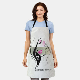 Tablier Élégant vintage, Chic, Dentelle, Silhouette fille