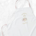 Tablier Elégant Whisk Floral Rustique<br><div class="desc">Tablier sur mesure avec élégance et design de whiskies floraux rustiques avec nom personnalisé.</div>