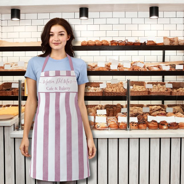 Tablier Elégante Dusty Rose, Cuisine verticale (Créateur téléchargé)