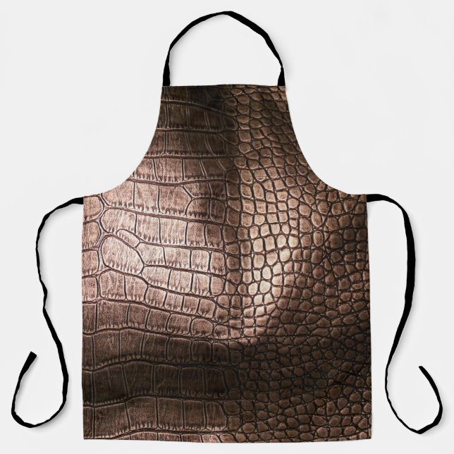 Tablier Elégante texture en cuir du soir. (Recto)