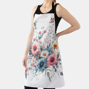 Tablier Élégantes fleurs florales