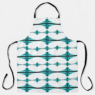 Tablier Éléments Art déco en vert turquoise