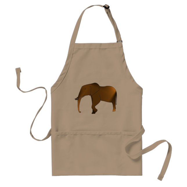 Tablier éléphant féminin moderne (Devant)