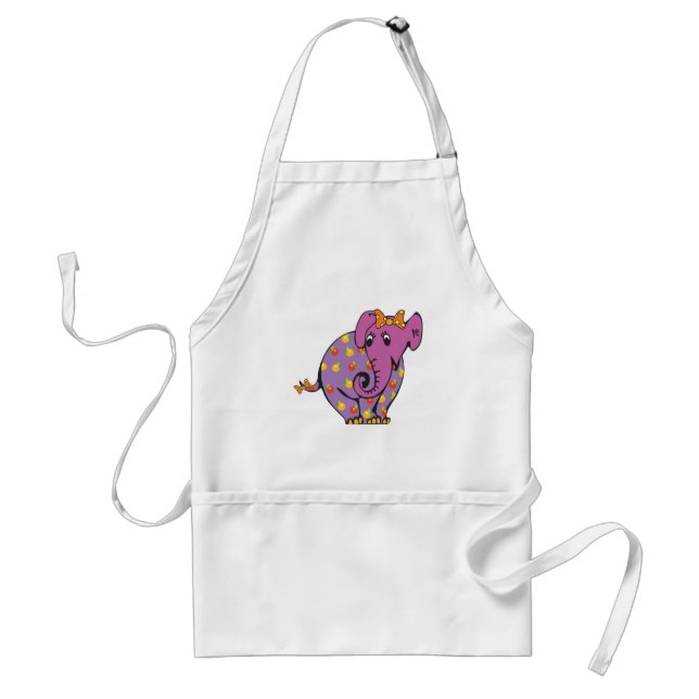 Tablier éléphant pourpre fruité (Devant)