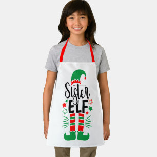 Tablier Elf Family Fun   Elf de la Soeur Rouge et Verte