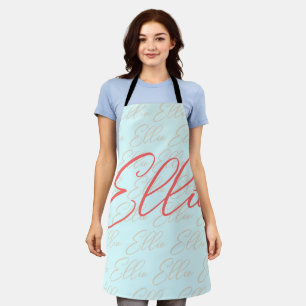 Tablier Ellie Répétition de motif de nom