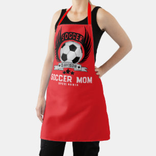 Tablier Emblème de sportif de football personnalisé avec b