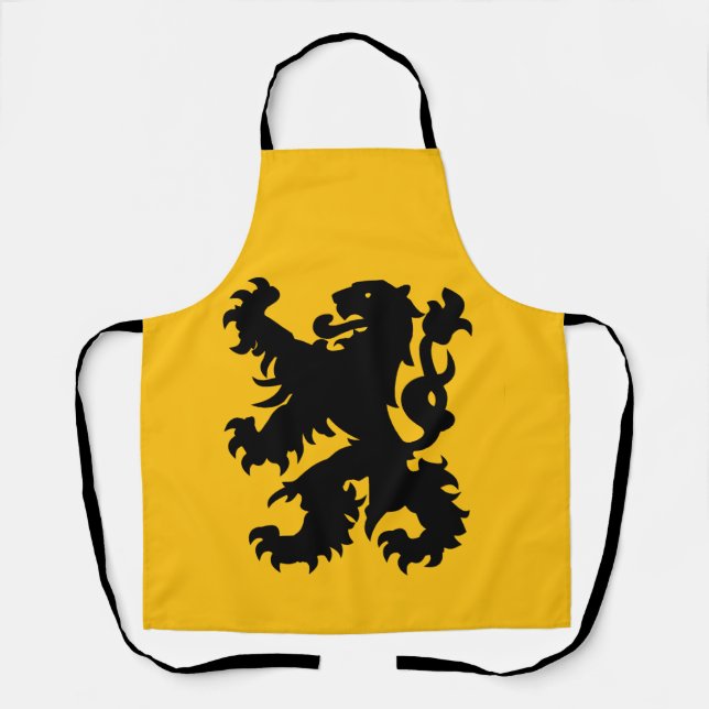 Tablier Emblème du Lion flamand (Recto)