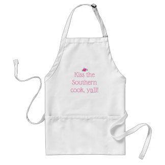 Tablier "Embrasse les cuisiniers du Sud, Ya'll !" - Coeur 