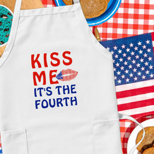 Tablier Embrasse-moi, c'est le quatrième rouge à lèvres ta