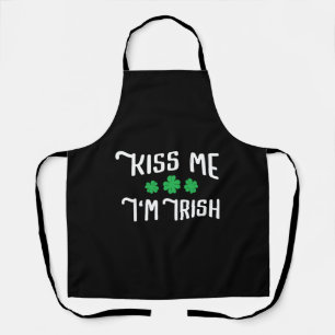 Tablier Embrasse-moi Je suis Irlandais Funny St Patrick's