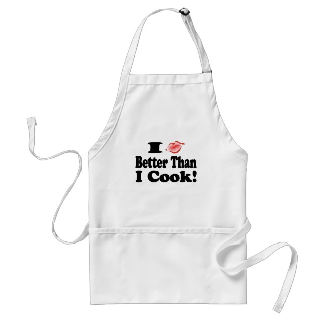 Tablier Embrasser mieux que cuisiner (Devant)