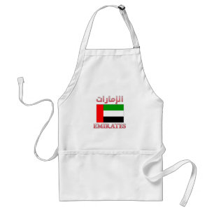 Tablier Emirates Drapeau des Émirats Arabes Unis et anglai