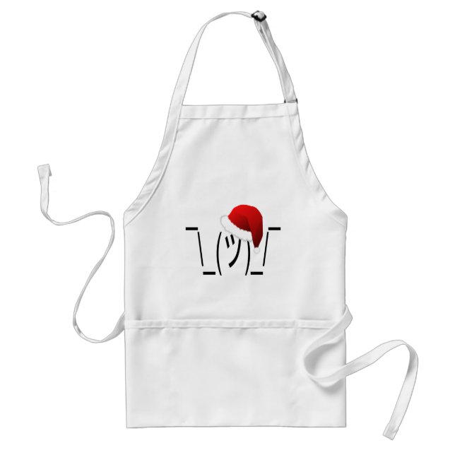 Tablier emoji de shrug de noël (Devant)